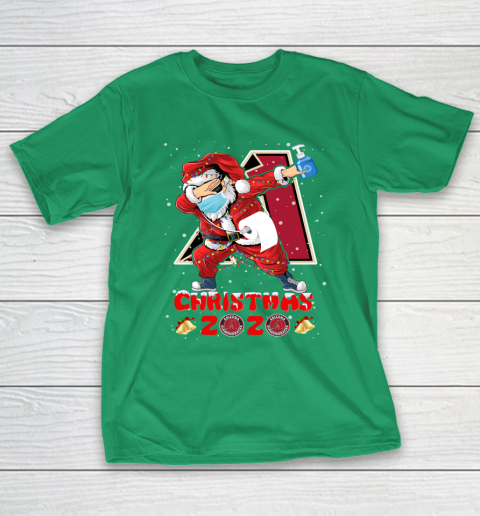 Arizona Diamondbacks Funny Santa Claus Dabbing Christmas 2020 MLB T-Shirt 5