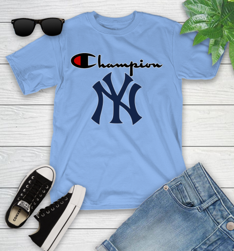 MLB Baseball New York Yankees Champion Shirt Youth T-Shirt 10