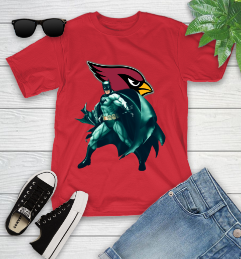 NFL Batman Football Sports Arizona Cardinals Youth T-Shirt 10
