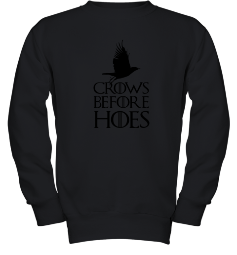 Crows Before Hoes Youth Sweatshirt