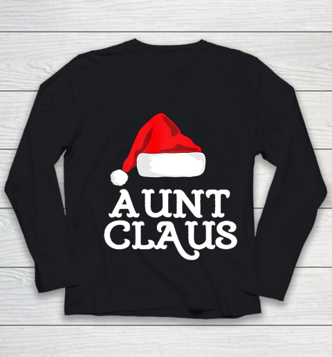 Aunt Claus Christmas Family Group Matching Pajama Youth Long Sleeve