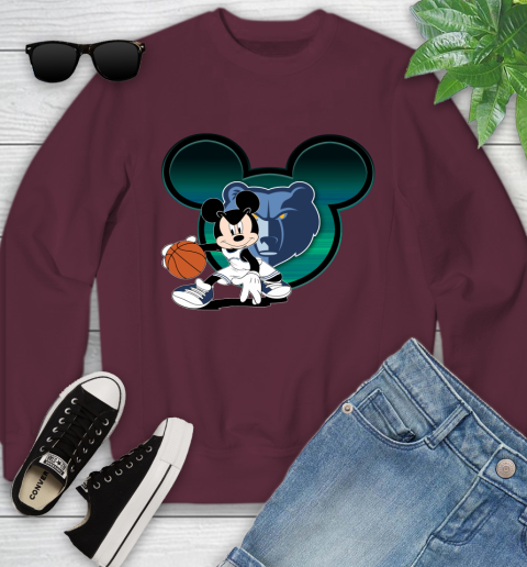 NBA Memphis Grizzlies Mickey Mouse Disney Basketball Youth Sweatshirt 5