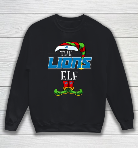 Detroit Lions Christmas ELF Funny NFL Sweatshirt