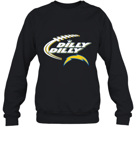 NFL Los Angeles Chargers Dilly Dilly Football Sports utRBX07yZlR sweatshirt 35 95 151514 front black