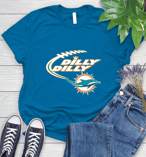 NFL Miami Dolphins Dilly Dilly Football Sports Women's T-Shirt 7