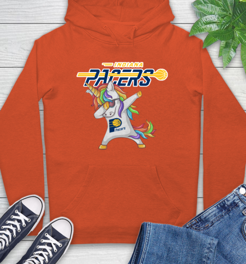 Indiana Pacers NBA Basketball Funny Unicorn Dabbing Sports Hoodie 5