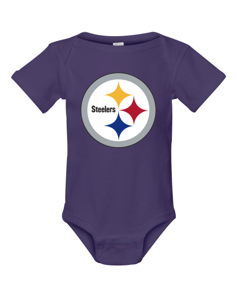 Pittsburgh Steelers Newborn & Infant Team Logo Bodysuit - Black in