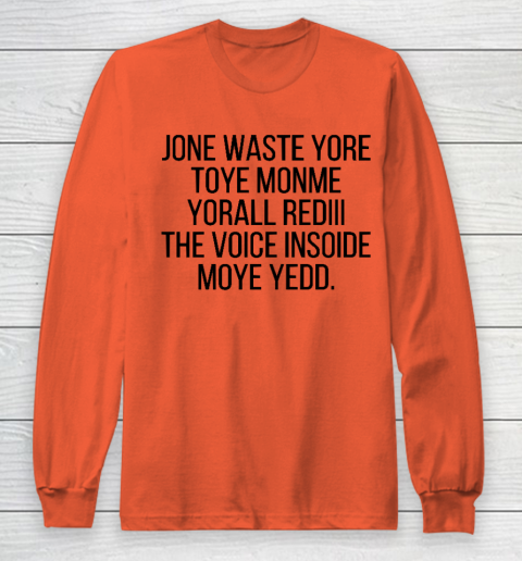Blink 182 I Miss You Funny Jone Waste Yore Long Sleeve T-Shirt 3