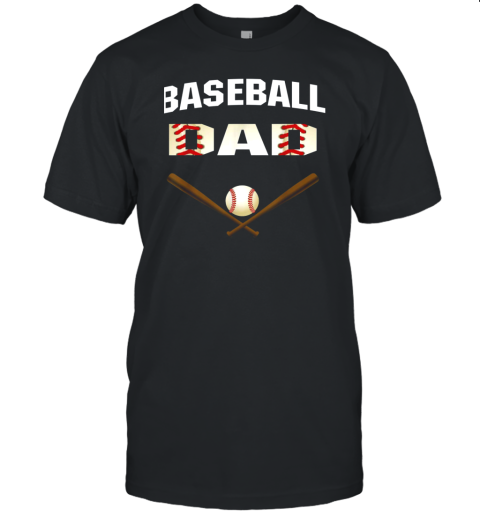 Mens Baseball Dad Shirt  Best Gift Idea For Fathers Unisex Jersey Tee