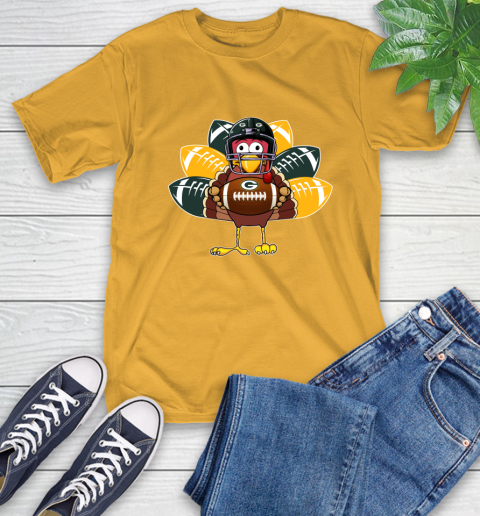 Green Bay Packers Turkey Thanksgiving Day T-Shirt 3