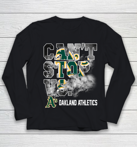 MLB Oakland Athletics Baseball Can't Stop Vs Athletics Youth Long Sleeve