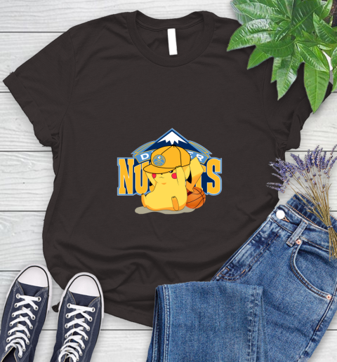 NBA Pikachu Basketball Sports Denver Nuggets Women's T-Shirt 8