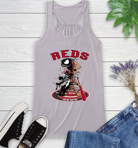 MLB Cincinnati Reds Baseball Venom Groot Guardians Of The Galaxy Racerback Tank 6 MLB Cincinnati Reds Baseball Venom Groot Guardians Of The Galaxy Racerback Tank - Image 6