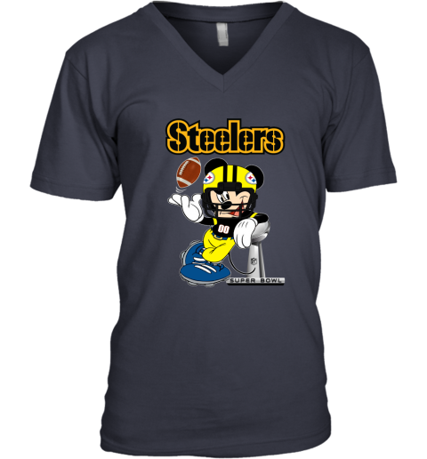 NFL Pittsburgh Steelers Mickey Mouse Disney Super Bowl Football T Shirt -  Rookbrand