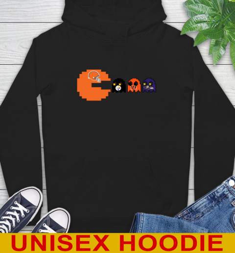 Cleveland Browns NFL Football Pac Man Champion Hoodie 2