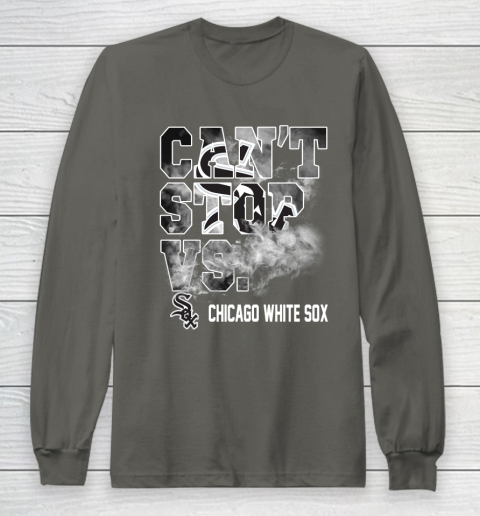 MLB Chicago White Sox Baseball Can't Stop Vs Chicago White Sox Long Sleeve T-Shirt 5
