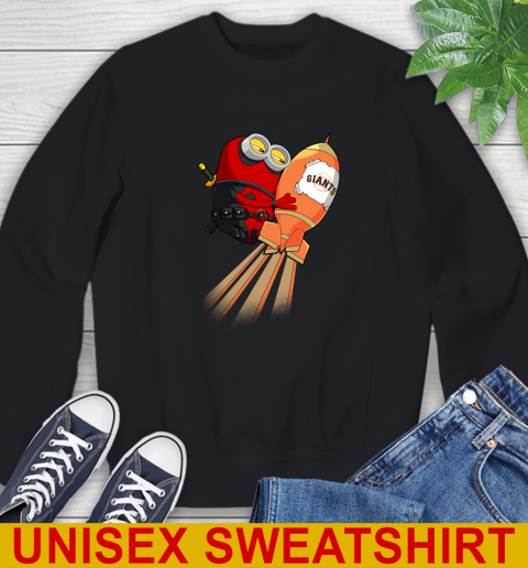 MLB Baseball San Francisco Giants Deadpool Minion Marvel Shirt Sweatshirt