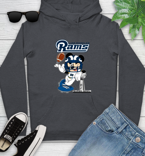 Pull à capuche pour homme Junk Food Heather Gray Los Angeles Chargers Disney  Mickey Quarterback