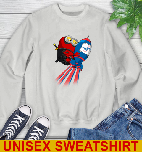 MLB Baseball Los Angeles Dodgers Deadpool Minion Marvel Shirt Sweatshirt 5