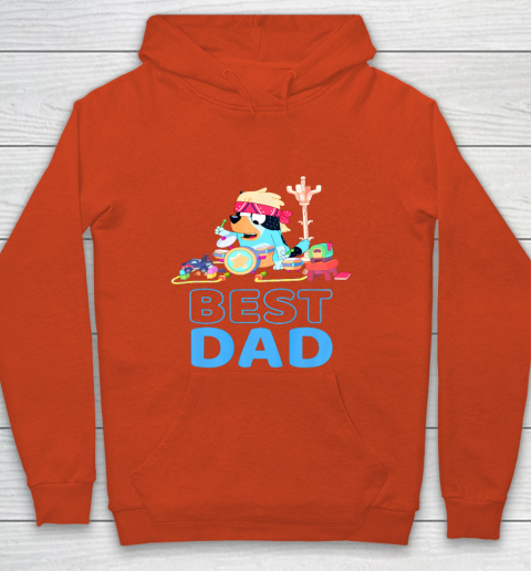 Bluey Best Dad Matching Family For Lover Youth Hoodie 3