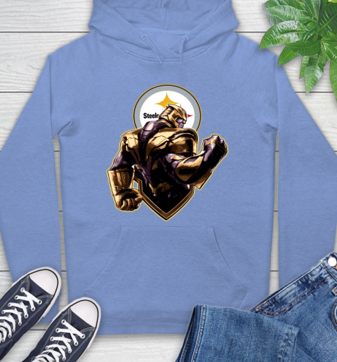 NFL Thanos Avengers Endgame Football Sports Pittsburgh Steelers Hoodie 11