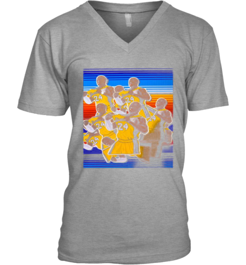 Kobe Bryant Los Angeles Lakers Basketball Vintage Retro V Neck T Shirt Cheap T Shirts Store Online Shopping