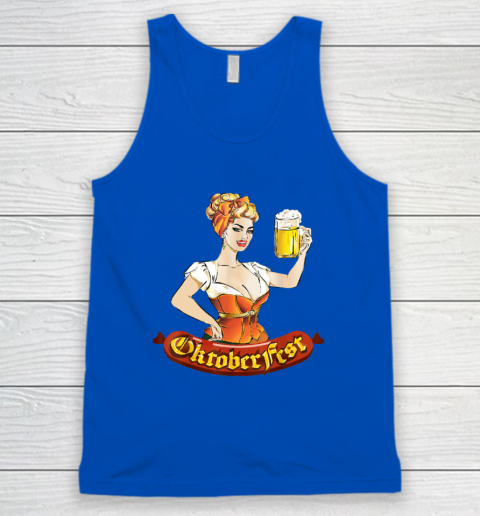 Barmaid Oktoberfest Dirndl Bratwurst German Woman Costume T Shirt Tank Top 3