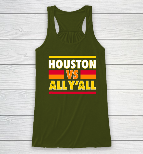 Houston Vs. All Y'all  Houston Baseball Racerback Tank 2