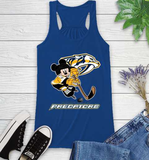 NHL Nashville Predators Mickey Mouse Disney Hockey T Shirt Racerback Tank 9