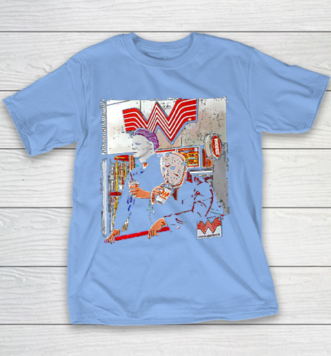 Michael Myers and Jason Voorhees drinking Whataburger Youth T-Shirt 8