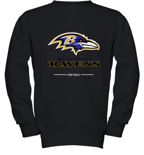 NFL Baltimore Ravens Boys Long Sleeve GREY LOGO TEE SHIRT, Team