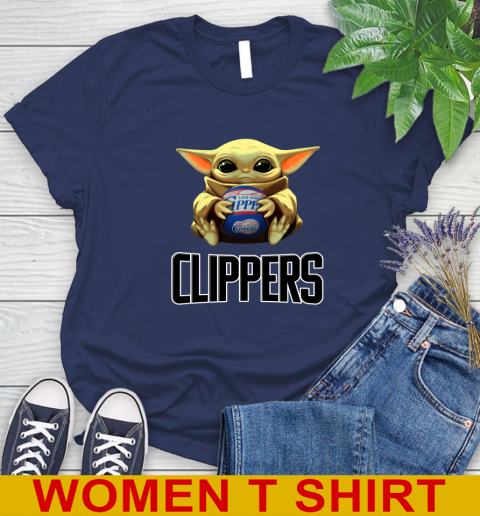 NBA Basketball LA Clippers Star Wars Baby Yoda Shirt 100
