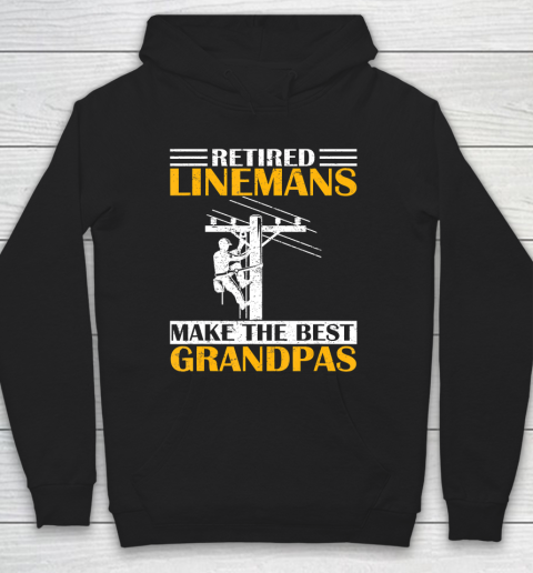 GrandFather gift shirt Vintage Retired Lineman Make The Best Grandpa Retirement Tee T Shirt Hoodie