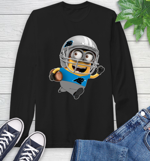 NFL Carolina Panthers Minions Disney Football Sports Long Sleeve T-Shirt 2