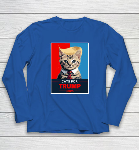 Cats For Trump 2024 Election Long Sleeve T-Shirt 5