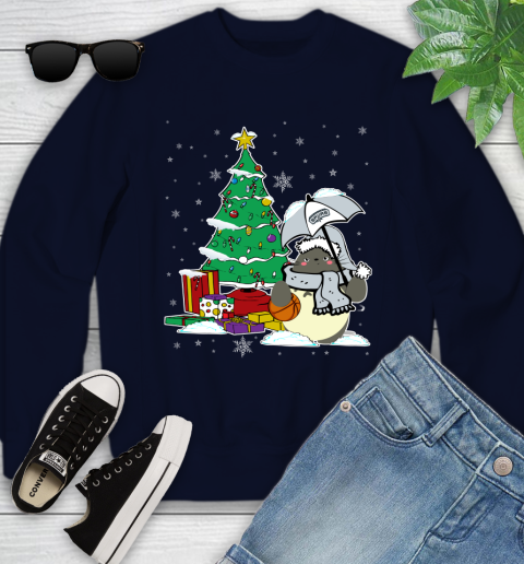 San Antonio Spurs NBA Basketball Cute Tonari No Totoro Christmas Sports Youth Sweatshirt 2