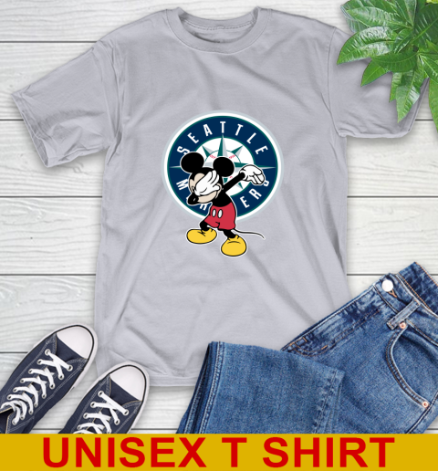 Seattle Mariners MLB Baseball Dabbing Mickey Disney Sports T-Shirt 6