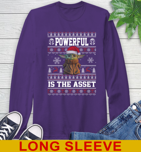 Powerful Is The Asset Baby Yoda Christmas Star Wars Shirts 59