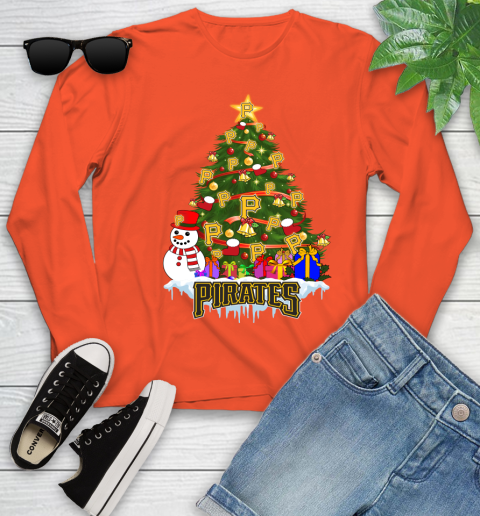 Pittsburgh Pirates Merry Christmas MLB Baseball Sports Youth Long Sleeve 4