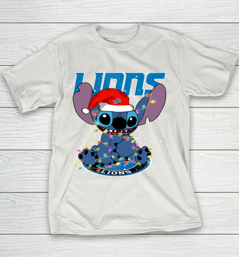 Detroit Lions NFL Football noel stitch Christmas Youth T-Shirt 8