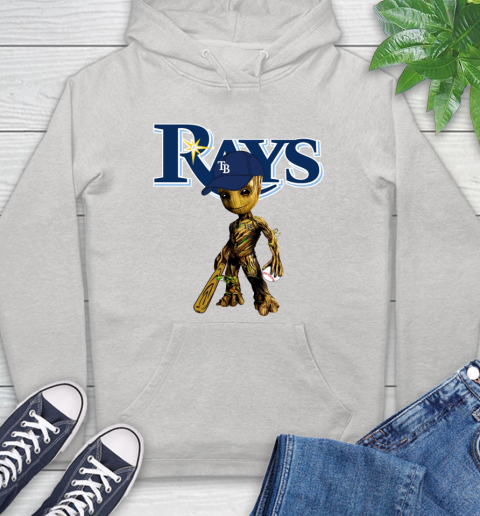 MLB Tampa Bay Rays Groot Guardians Of The Galaxy Baseball Hoodie