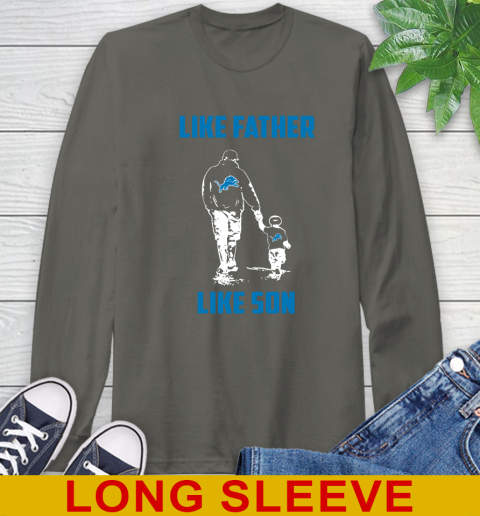Detroit Lions NFL Football Like Father Like Son Sports Long Sleeve T-Shirt 10