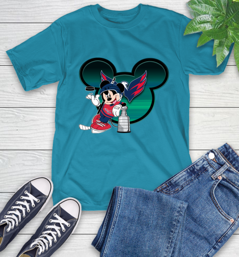 NHL Washington Capitals Stanley Cup Mickey Mouse Disney Hockey T Shirt T-Shirt 8