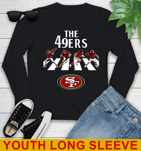 NFL Football San Francisco 49ers The Beatles Rock Band Shirt Youth Long Sleeve