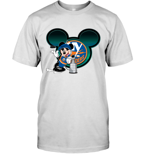 NHL New York Islanders Stanley Cup Mickey Mouse Disney Hockey T Shirt
