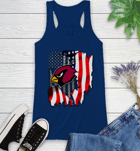 Arizona Cardinals NFL Football American Flag Racerback Tank 8