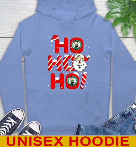 Boston Celtics NBA Basketball Ho Ho Ho Santa Claus Merry Christmas Shirt Hoodie 11