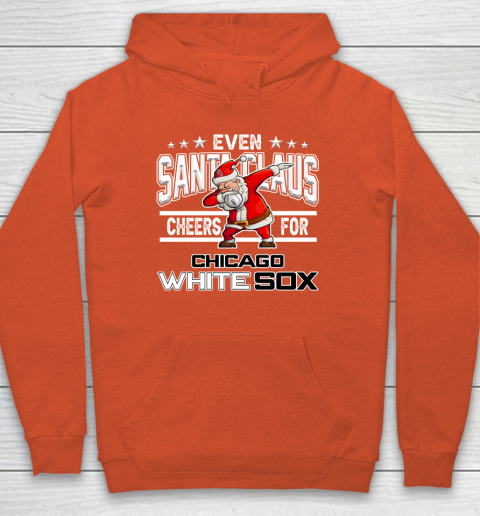 Chicago White Sox Even Santa Claus Cheers For Christmas MLB Hoodie 3