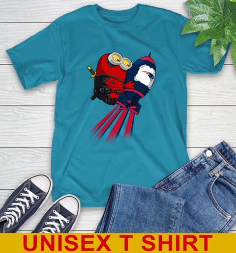 NFL Football New England Patriots Deadpool Minion Marvel Shirt T-Shirt 9
