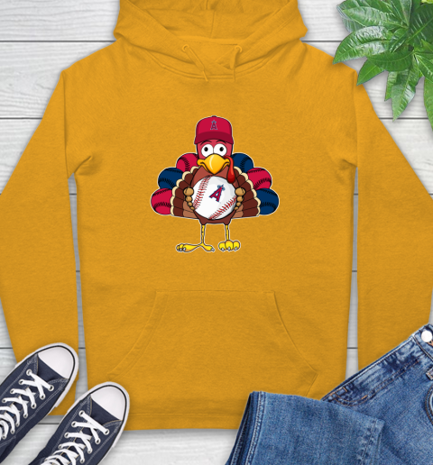 Los Angeles Angels Turkey thanksgiving Hoodie 3